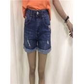 W675319306C女牛仔三分裤HH