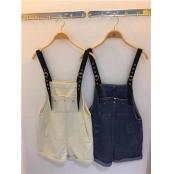 W34899902C女牛仔背带三分裤MD