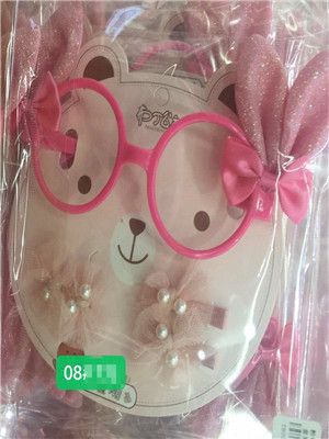 W375008 女发夹眼镜玩具MD