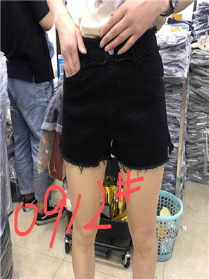 W63100912B女牛仔三分裤HH