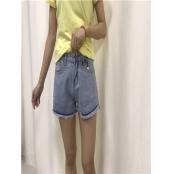 W05210669C女牛仔三分裤HH