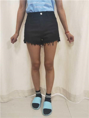 W15076008女牛仔三分裤MD