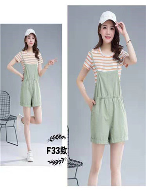 W9055F33C女背带裤套装MD$依卓娅欣19F33