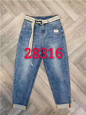 W604528316 女牛仔长裤MD(配腰带)