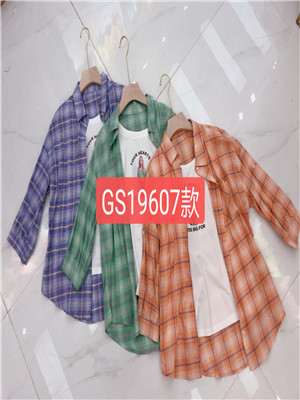 W905519607女中袖假两件衬衫MD