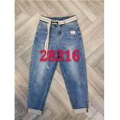 W604528316 女牛仔长裤MD(配腰带)