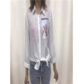 W905719802女八分袖衬衫HD