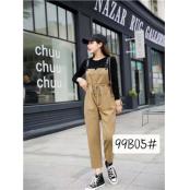 W907805C女休闲背带长裤MD