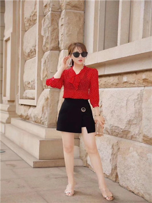 W3258901-1女中袖衬衫MD