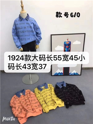 W11841924男大童长袖卫衣HH