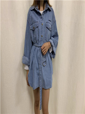 W99991905外购女牛仔长袖衬衫