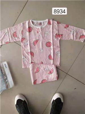 W40018934女中童九分袖睡衣MD