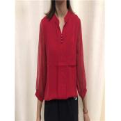 W3258928女中袖衬衫HD