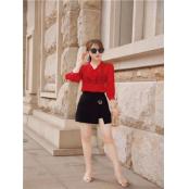 W3258901-1女中袖衬衫MD