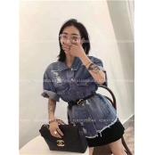 W38540883C女牛仔短袖外套MD^