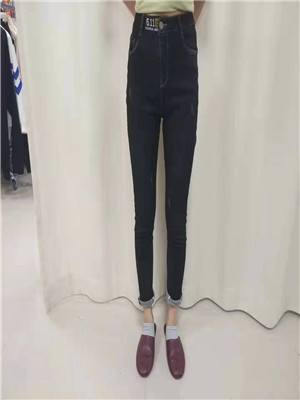 W356014190B女牛仔长裤(抓毛)MD