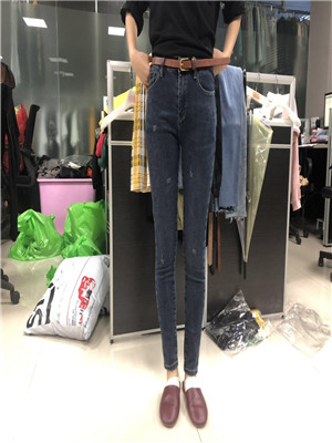 W604528156女牛仔长裤(磨毛)MD
