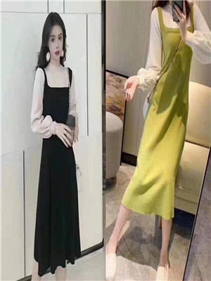 W36746811-1女毛衣裙(兔绒包芯纱)MD