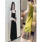 W36746811-1女毛衣裙(兔绒包芯纱)MD