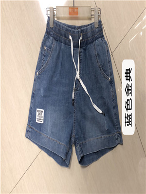 W63100918女牛仔三分裤MD质