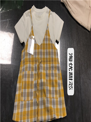 W64058802女中大童夏季两件套裙MD