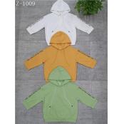 W03331009女中袖带帽卫衣MD