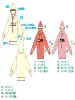 W35506924女长袖带帽卫衣(双面绒)MD