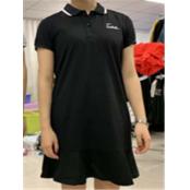 W0745026BQ女短袖中长T恤裙MD