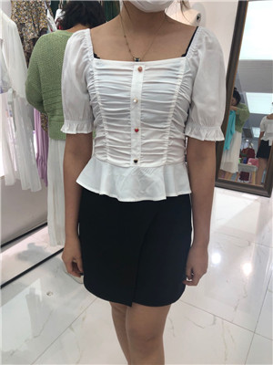 W091020021 C女短袖衬衫MD(系)