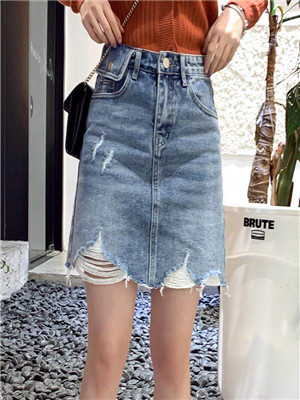 W31589607 C女夏季牛仔半身裙HH