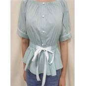 W6343022 C女短袖衬衫MD