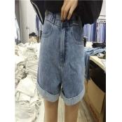 W3934S001 C女牛仔三分裤MD