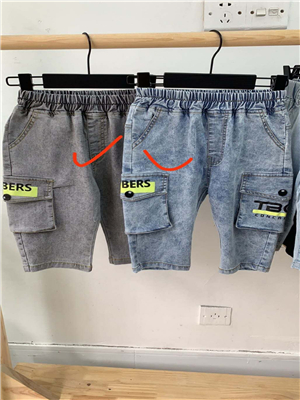W68742007男中童牛仔七分裤HD