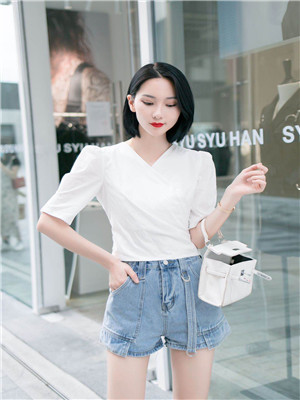 W38158172C女短袖衬衫HH