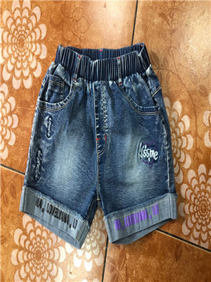 W35659033 女中童牛仔四分裤MD