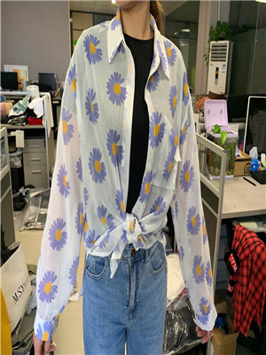 W35447177女长袖衬衫防晒服MD