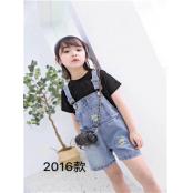 W68742016女中童背带三分裤HD
