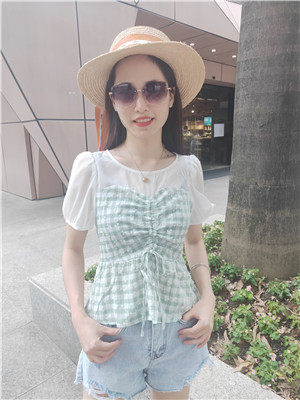 W90551229 B女短袖衬衫MD