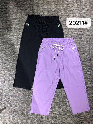 W346120211女休闲七分裤MD