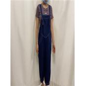 W33529329C女牛仔背带长裤MD