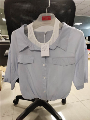 W99992936外购女短袖衬衫