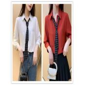 W3926788女中袖衬衫MD