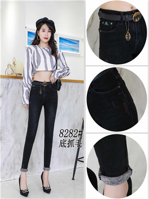 W38408282女牛仔长裤(底抓毛)HD