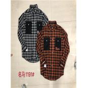 W39501191男长袖衬衫(磨毛)MD(系)