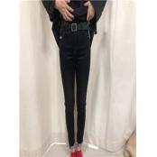 W37011001女牛仔长裤(系)MD(磨毛)