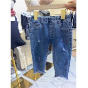 W6405886666女中小童牛仔长裤MD