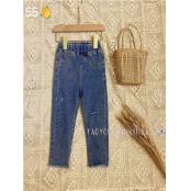 W6405886616女中小童牛仔长裤MD质