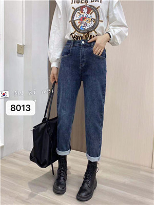 020K8013女牛仔长裤(抓毛)HH