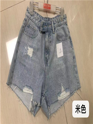 020K3262女牛仔三分裤(系)MD