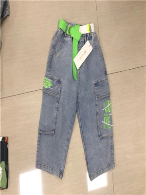 030K15男大童牛仔七分裤MD